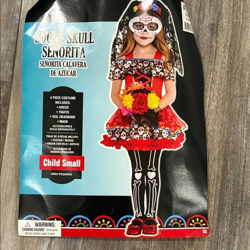 Seniorita day of the dead skull costume